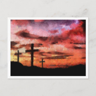 Postal 3 Crosses Sunset