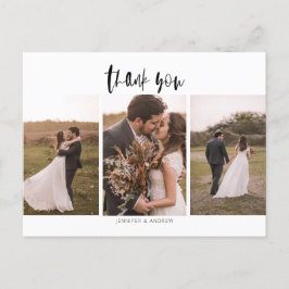 Postal 3 Foto Boda Minimalista Gracias