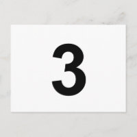 3 - número tres