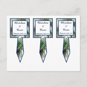 Postal 3 Palitos para pastel Peacock Feathers Azul/Verde