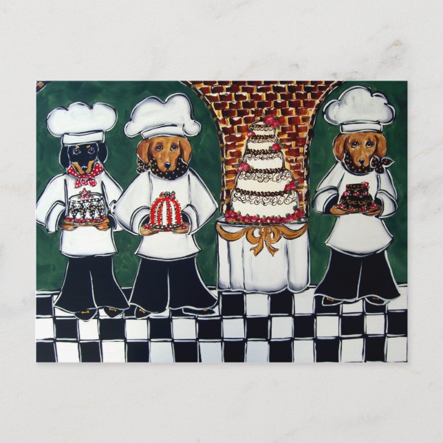 Postal 3 Panaderos Doxie (Anverso)