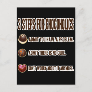 POSTAL 3 PASOS PARA CHOCOHOLICS