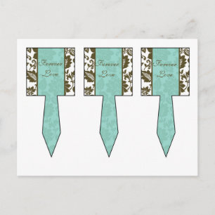 Postal 3 Picaduras de tarta de la Copa de Damasco de Flor