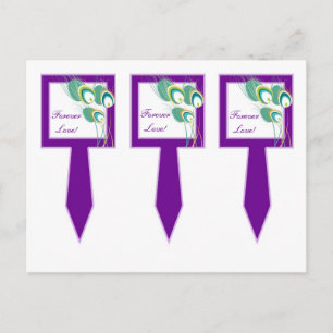 Postal 3 Recogidas de pastelillos de la Copa de Bodas Púr