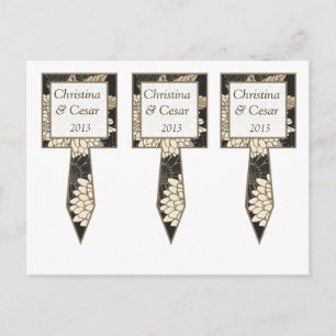 Postal 3 tazas de pasteles de la copa Daisies de crema ne