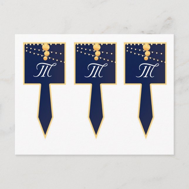 Postal 3 tazas de pasteles escoge linternas de papel en c (Anverso)