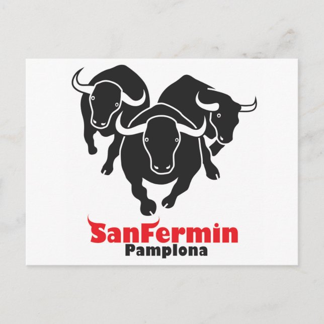 Postal 3 toros (Anverso)