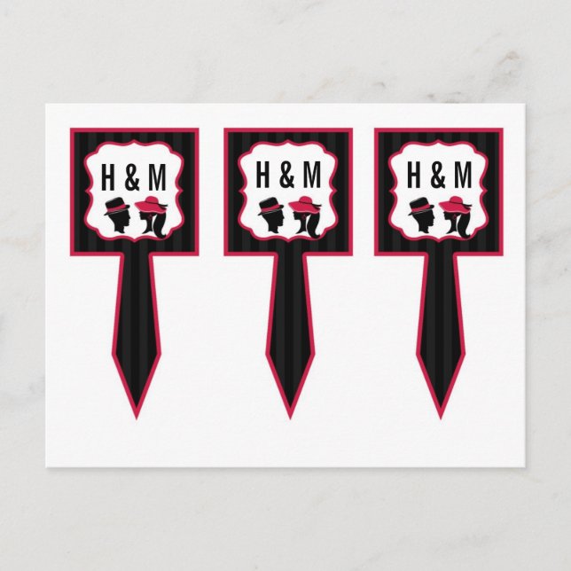 Postal 3 Torta de Copa elige Gorras formales caprichosos (Anverso)