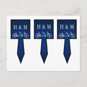 Postal 3 Torta de copa escoge una bicicleta doble azul de
