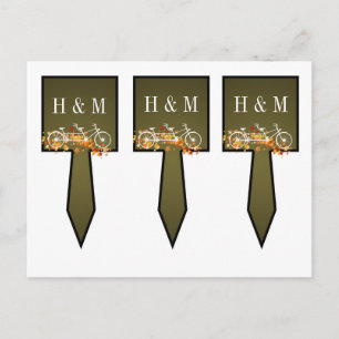 Postal 3 Torta de Copa Picar Whimsical Brown Caer Bicicle