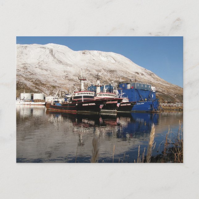 Postal 3 Trawlers en la barra de bicicletas (Anverso)