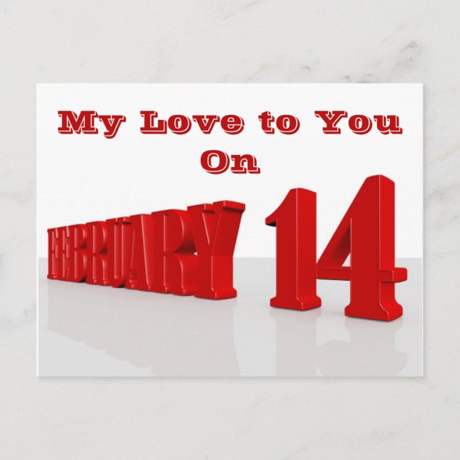 Postal 3D Febrero 14 (Anverso)