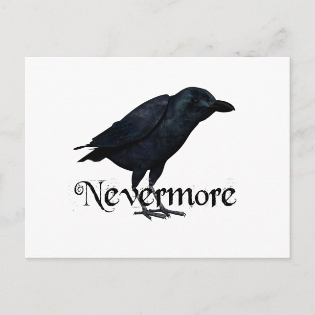 Postal 3D Nevermore Raven (Anverso)