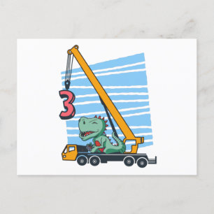 Postal 3er Cumpleaños para niños de 3 años Cumple