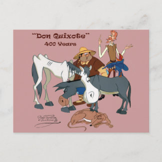 Postal 400 años Don Quijote @QUIXOTEdotTV