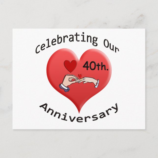 Postal 40.ª. Aniversario (Anverso)