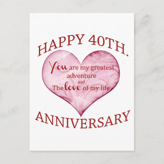 Postal 40.ª. Aniversario