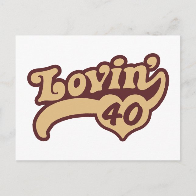 Postal 40.º cumpleaños (Anverso)