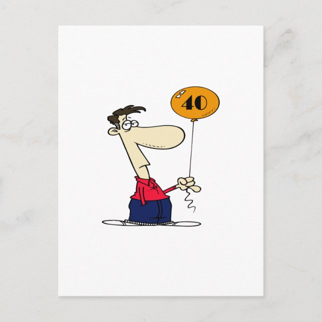 Postal 40.º cumpleaños (Anverso)