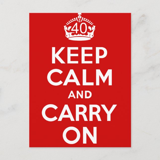 Postal 40.º cumpleaños (Anverso)