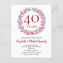 40° Aniversario de la fecha del cambio de color ro