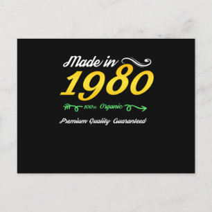 Postal 40 Años Nacidos en la década de 1980