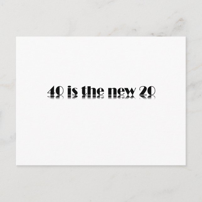 Postal 40 es el nuevo diseño de los 20 cumpleaños (Anverso)