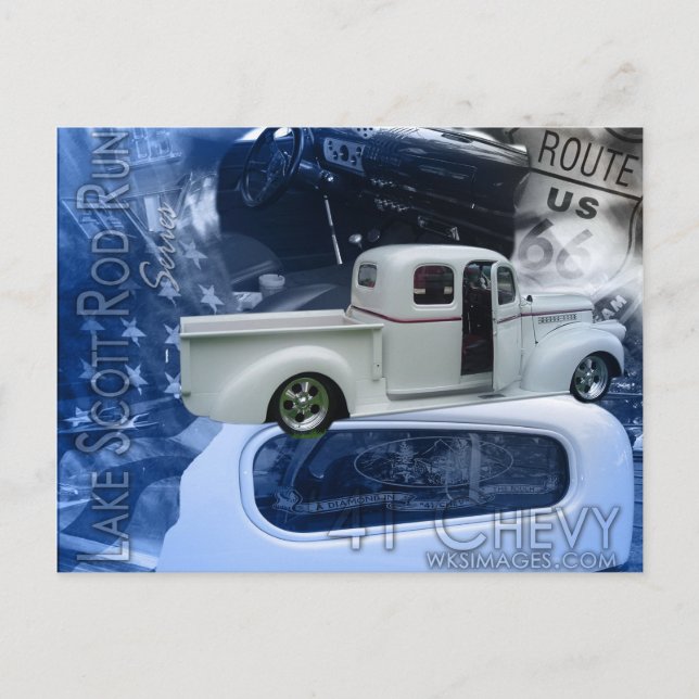 Postal 41 Chevy-Lake Scott Rod Run Series (Anverso)