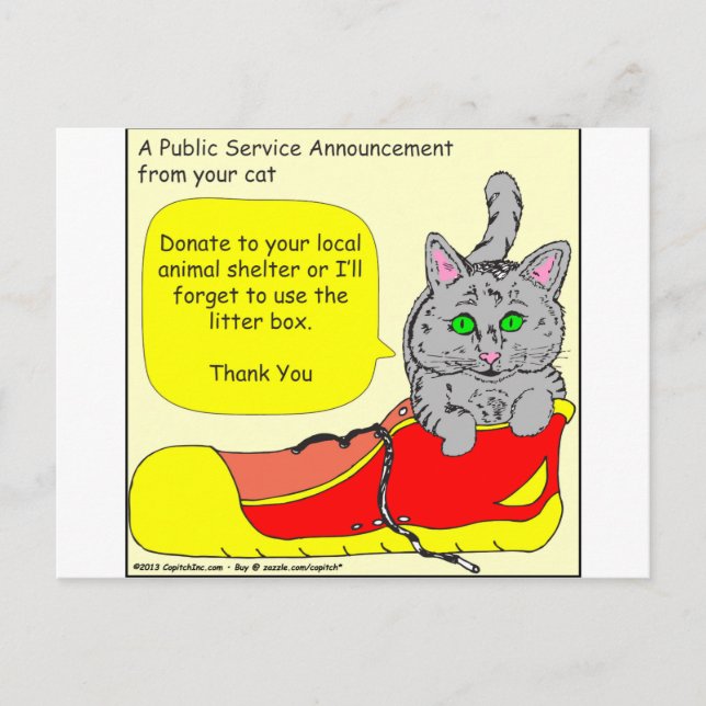 Postal 420 donar al Personalizado de refugio de animales (Anverso)
