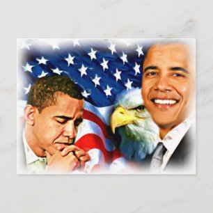 Postal 44º y 45º presidente Barack Obama_