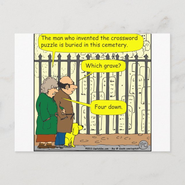 Postal 442 ¿Dónde está enterrado el inventor del crucigra (Anverso)