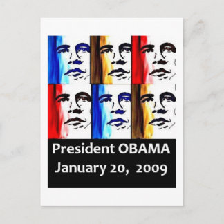 POSTAL 44.ª INAUGURACIÓN DEL HISTÓRICO PRESIDENTE BARACK 