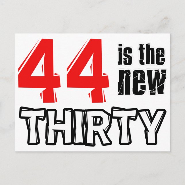 Postal 44.º diseño de cumpleaños (Anverso)
