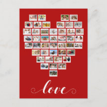 44 Collage de fotos Love Instant Camera Film Heart