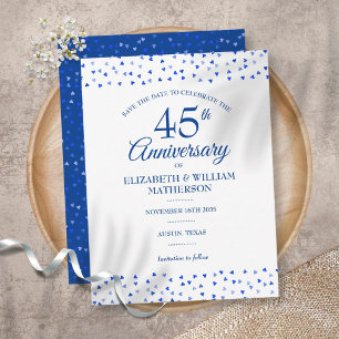 Postal 45º 65º Aniversario de Boda Corazones Salva la Fec