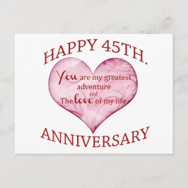 Postal 45.ª. Aniversario