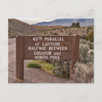 45.º Rótulo paralelo en Gardiner, Montana