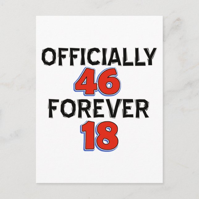 Postal 46.º diseño de cumpleaños (Anverso)