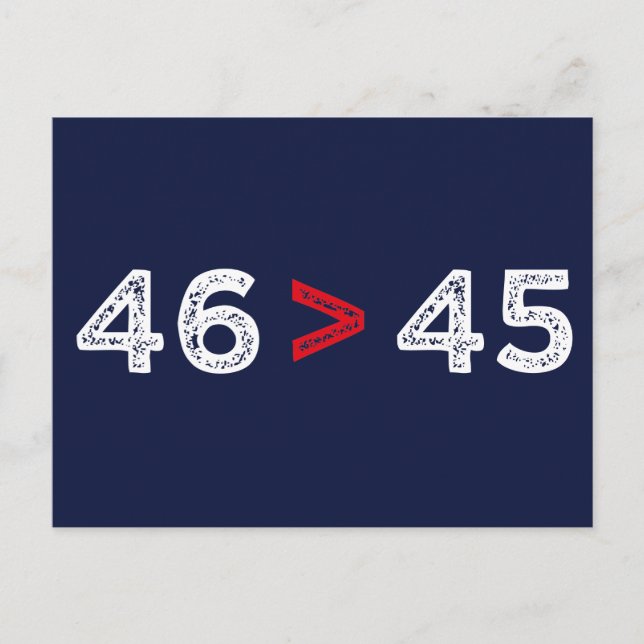 Postal 46 > 45 - Trump Perdió Biden Ganó I (Anverso)