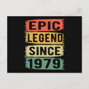 Postal 46 Años Cumpleaños 1979 Leyenda Épica Cumpleaños 4