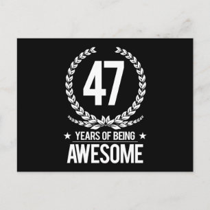 Postal 47 Aniversario (47 Años De Ser Increíble)
