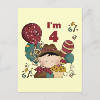 Postal 4.ª Cowboy Tshirts y regalos