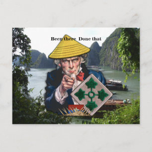 Postal 4.º parche del nombre de la división de infantería