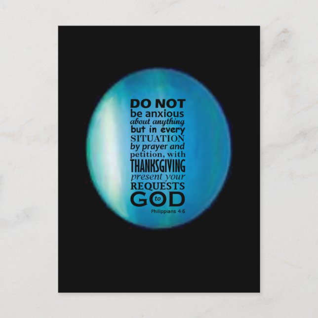 Postal 4:6 de Phillipians (Anverso)