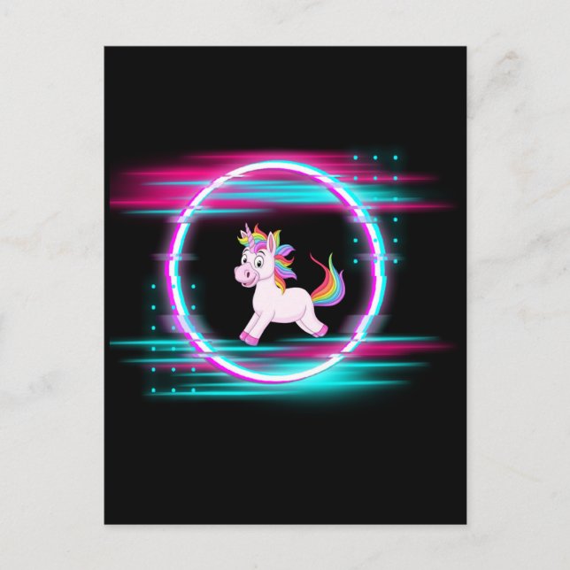 Postal 4.Amor unicornio (Anverso)