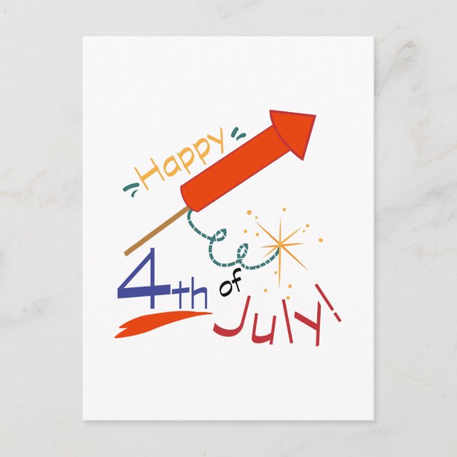 Postal 4 De Julio (Anverso)