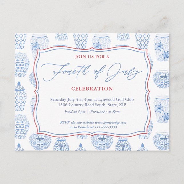 Postal 4 De Julio Acto De Recaudación De Fondos Sin Fines (Anverso)