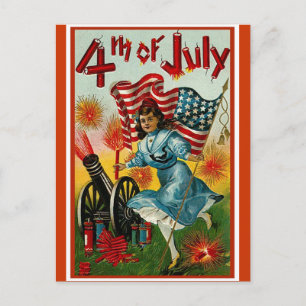 Postal 4 de julio - Arte de época