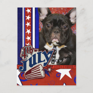 Postal 4 de julio - Bulldog francés