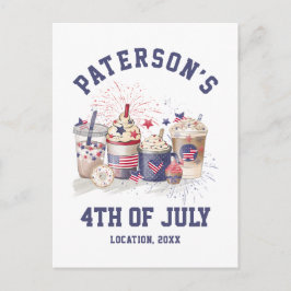 Postal 4 De Julio Día De La Independencia De Fiestas De R